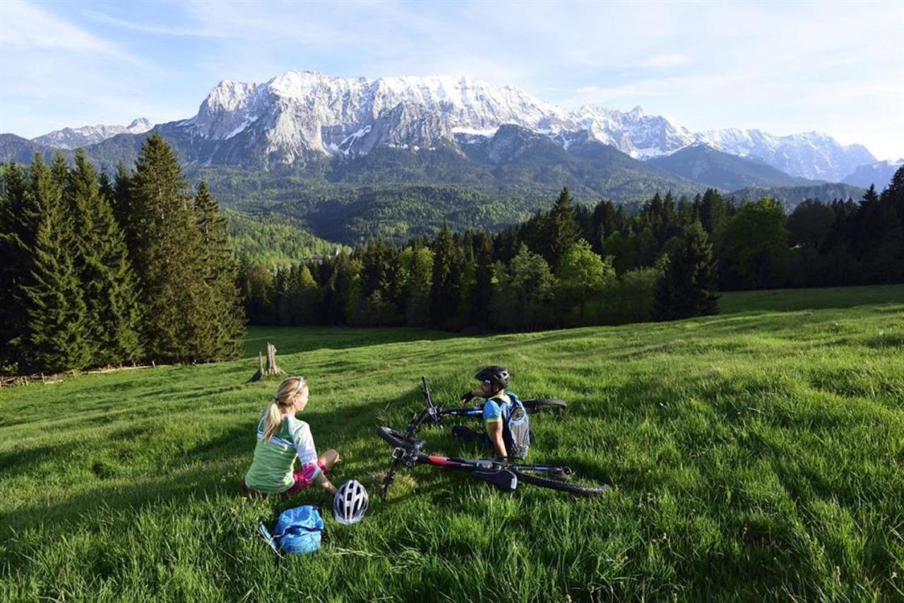 Ferienwohnung Alpenwelt Wallgau Buitenkant foto
