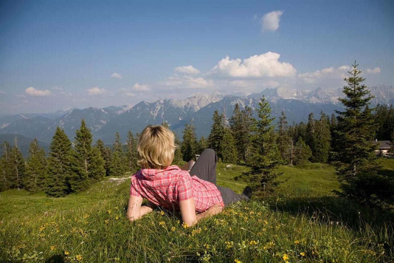 Ferienwohnung Alpenwelt Wallgau Buitenkant foto